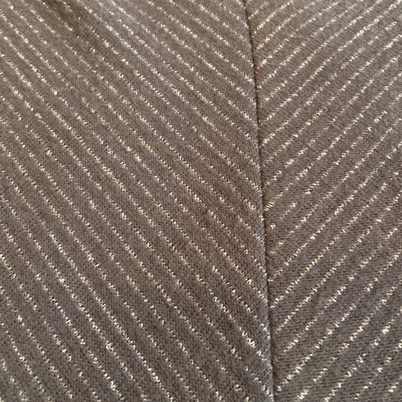 Jennifer Lopez  Gray with Silver thread long sleeve Top with Rhinestones at neck - Picture 11 of 11